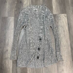 Abercrombie & Fitch Textured Black and White Cardigan